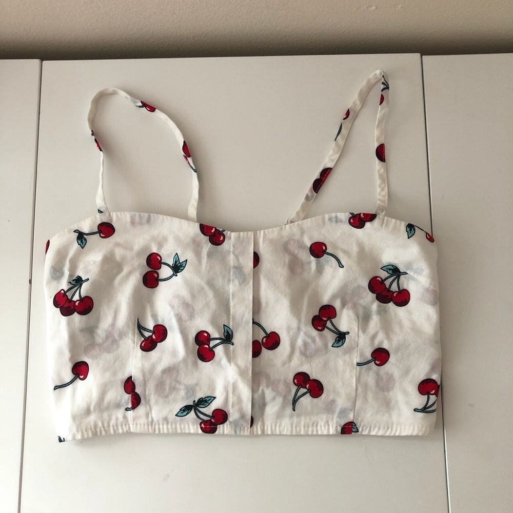 Cherry zaful top
